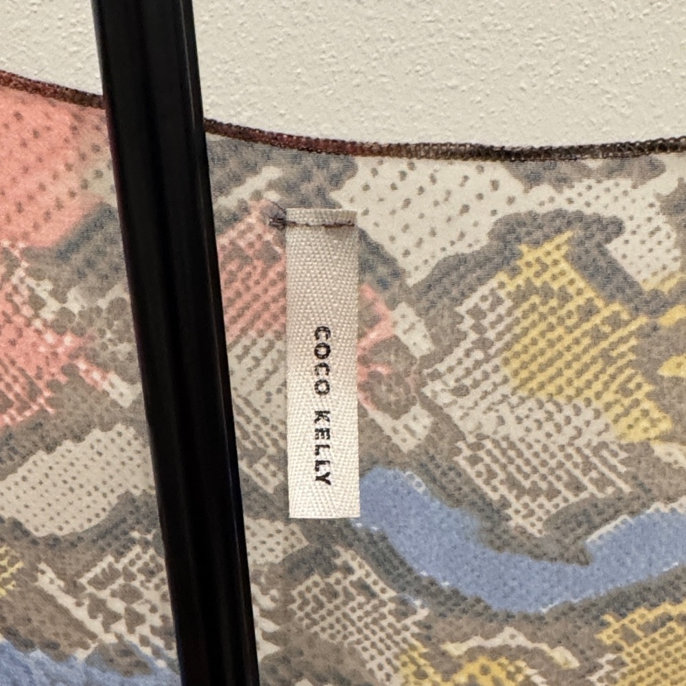 Sheer Multicolor Snake-Print Kimono - Picture 2 of 2